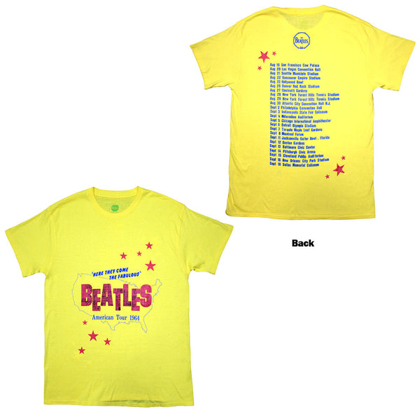 The Beatles | Official Band T-Shirt | American Tour '64 (Back Print)