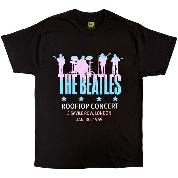 The Beatles | Official Band T-Shirt | Rooftop Concert Savile Row (Black)