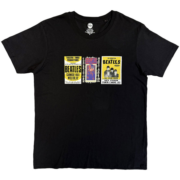 The Beatles | Official Band T-Shirt | Black & White Band (Black)