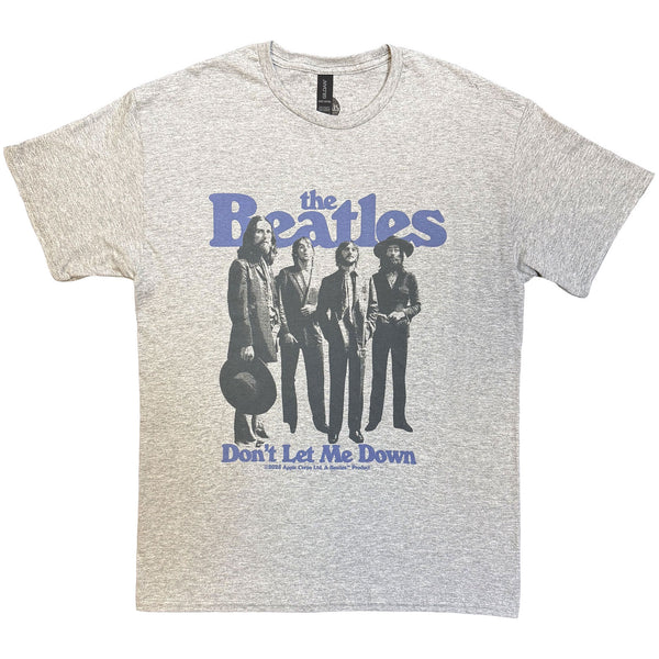 The Beatles | Official Band T-Shirt | Don't Let Me Down (Grey)