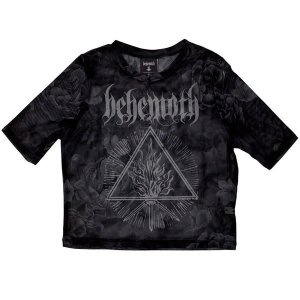 Behemoth | Official Ladies Crop Top | Furor Divinus (Mesh)