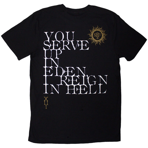 Behemoth | Official T-Shirt | The Shit Ov God Reign In Hell (Back Print)