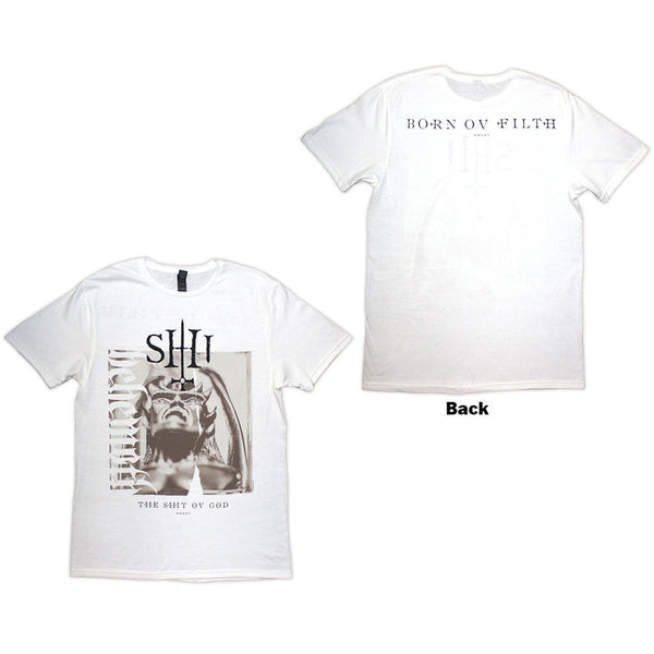Behemoth | Official T-Shirt | The Shit Ov God Sepia Parchment (Back Print)