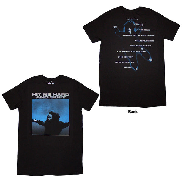 Billie Eilish | Official Ladies T-Shirt Dress | HMHAS Tracklist (Back Print)