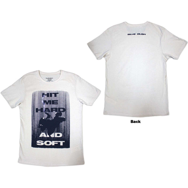 Billie Eilish | Official Artist T-Shirt | Hit Me Hard And Soft Falling (Natural) (Back Print)