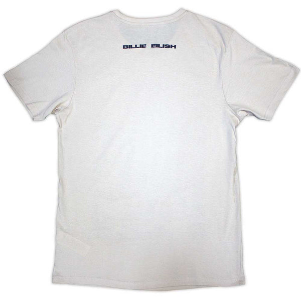 Billie Eilish | Official Artist T-Shirt | Hit Me Hard And Soft Falling (Natural) (Back Print)