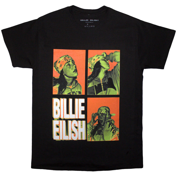 Billie Eilish | Official Band  T-Shirt | 3 Photo Logo