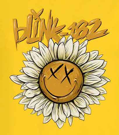 Blink-182 | Official Ladies Band T-Shirt | Sunflower