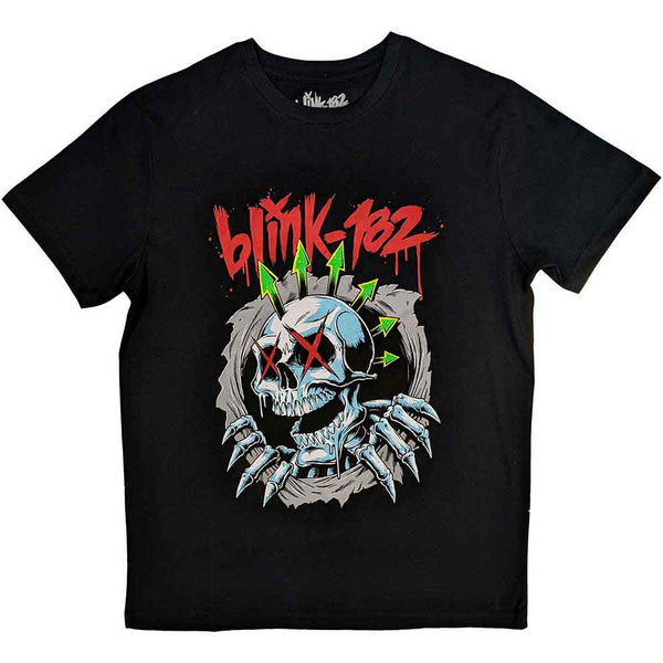 Blink-182 | Official Band T-Shirt | Six Arrow Skull