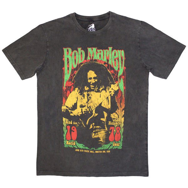 Bob Marley | Official Stone Wash Band T-Shirt | 1978 Stone Wash