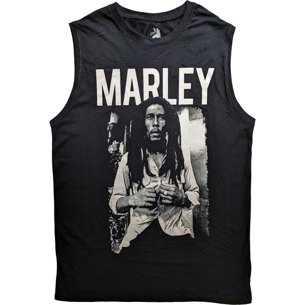 Bob Marley | Official Band Tank Top | Marley B&W