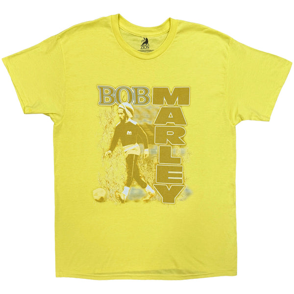 Bob Marley | Official Artist T-Shirt | Football (Yellow)