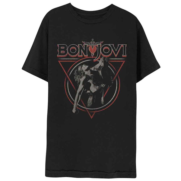 Bon Jovi | Official Band T-Shirt | Triangle Overlap