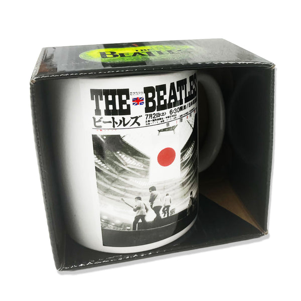 Beatles boxed Coffee Mug featuring Live at Budokan design.