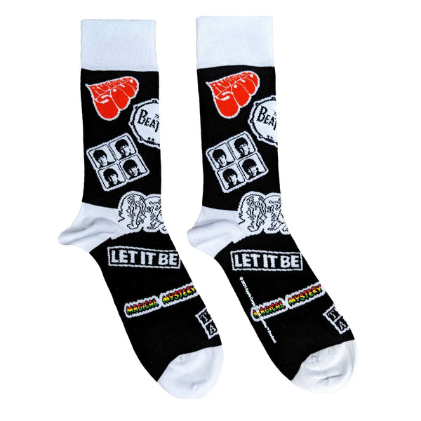 Beatles Gift Set - Coffee Mug, Socks, Keyring & 2 Fridge Magnets