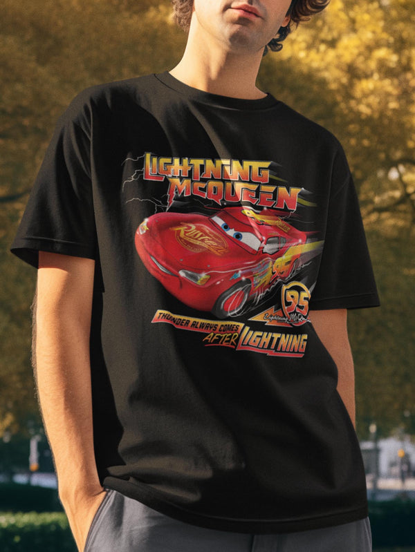 Disney Cars | Official T-Shirt | Cars Thunder Always Comes