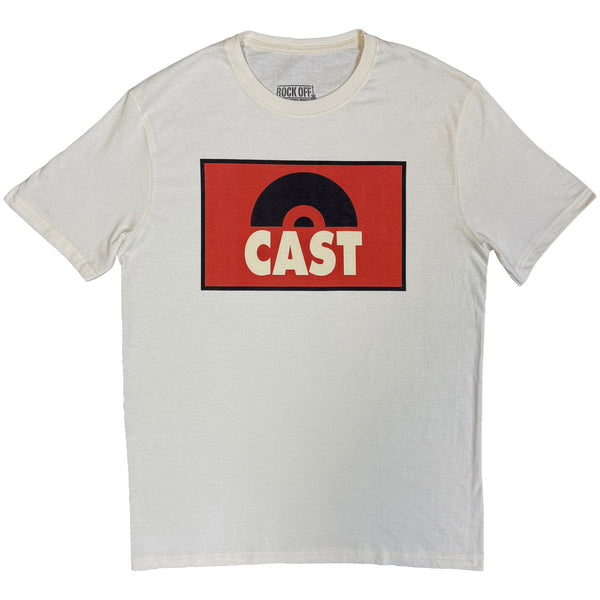 Cast | Official Band T-Shirt | Square Logo Uni (Natural)