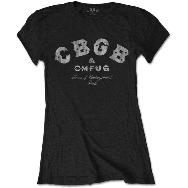 SALE CBGB | Official Band Ladies T-Shirt | Classic Logo