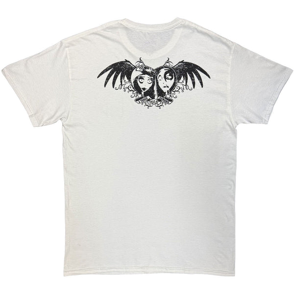 Corpse Bride | Official Band T-Shirt | A Tragic Tale Of Romance (White) (Back Print)
