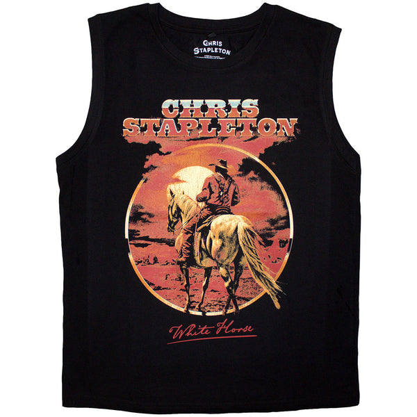 Chris Stapleton | Official Band Tank T-Shirt | White Horse