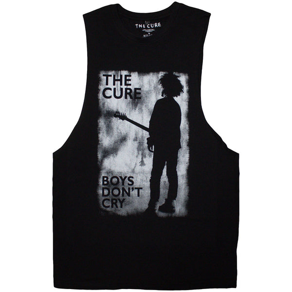 The Cure | Official Band Vest T-Shirt | Boys Don't Cry B&W