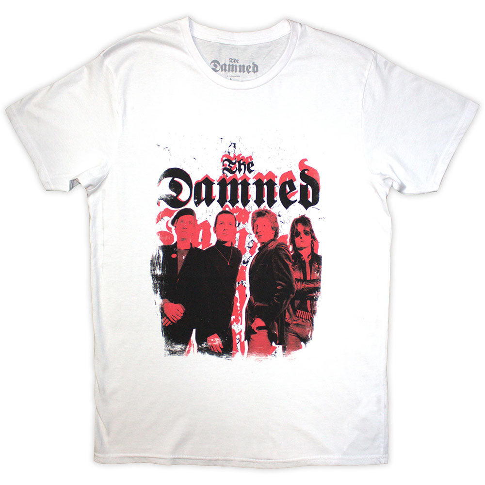The Damned | Official Band T-Shirt | Repeat Logo Photo – HeyRusty