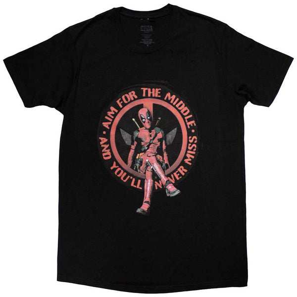 Marvel Comics | Official Movie T-Shirt | Deadpool Aim Middle