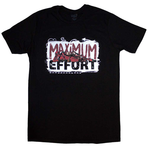 Marvel Comics | Official Band T-Shirt | Deadpool Maximum Effort