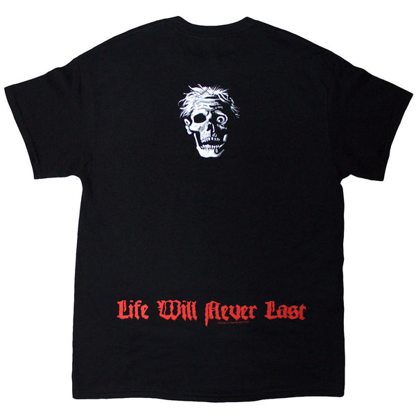 Death | Official T-Shirt | Life Will Never Last (Back Print)