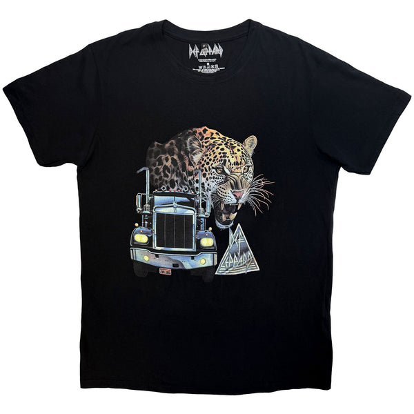 Def Leppard | Official Band Carbon T-Shirt | Truck (Black)