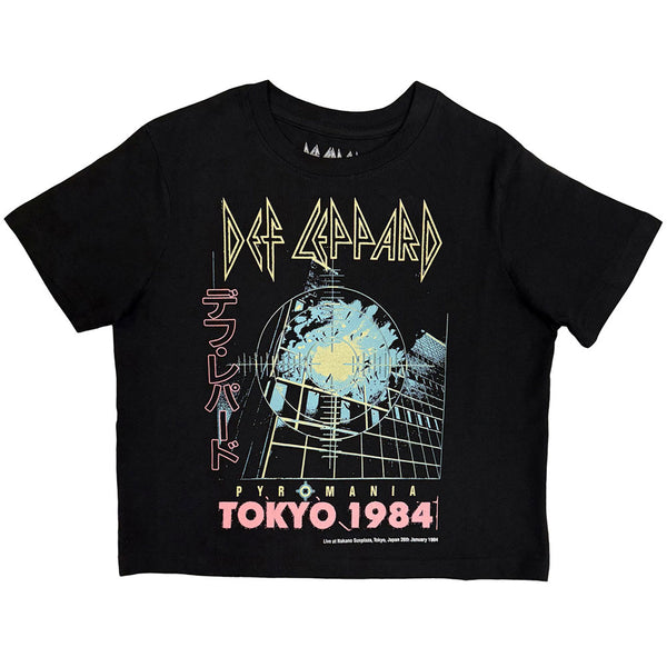 Def Leppard | Official Ladies Crop Top | Tokyo