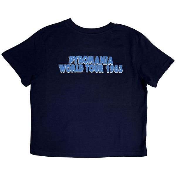 Def Leppard | Official Ladies Crop Top | Pyro Tour (Back Print)