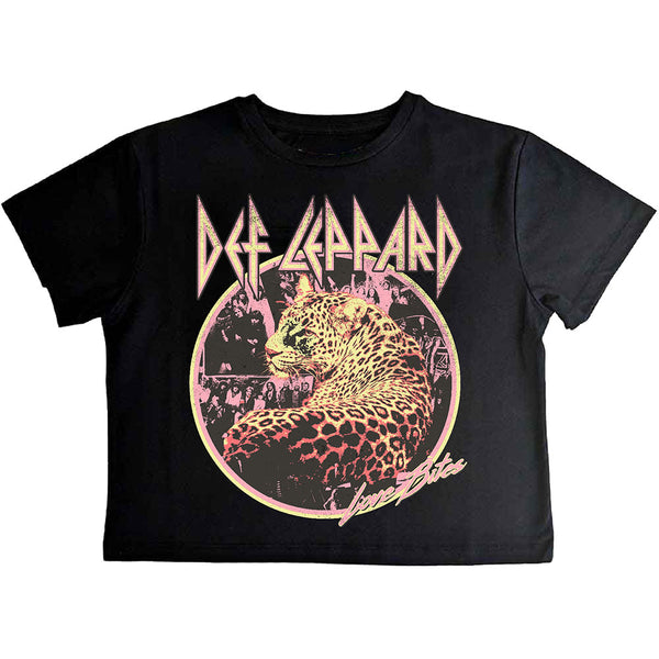 Def Leppard | Official Ladies Band Crop Top | Love Bites