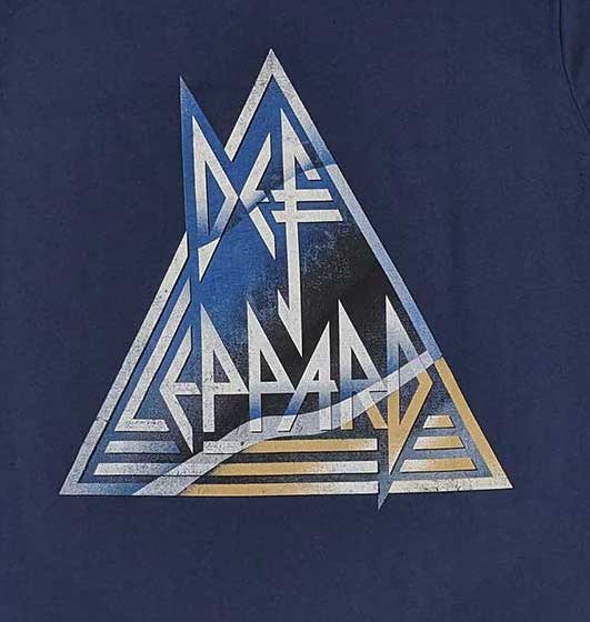 Def Leppard | Official Band Ringer T-Shirt | Triangle Logo