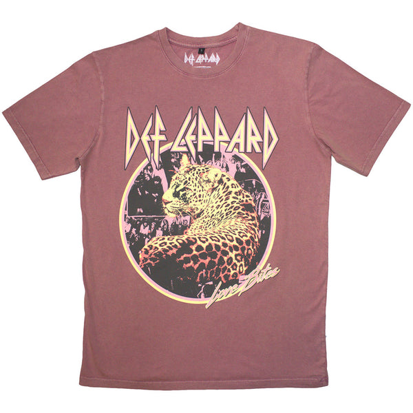 Def Leppard | Official Stone Wash Band T-Shirt | Love Bites Stone Wash