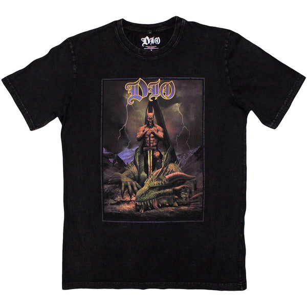 Dio | Official Stone Wash Band T-Shirt | Killing The Dragon Stone Wash