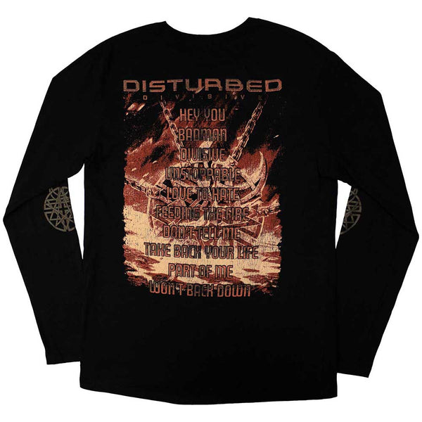 Disturbed | Official Band Long Sleeve T-Shirt | European Tour '23 Divisive (Back Print & Ex-Tour)