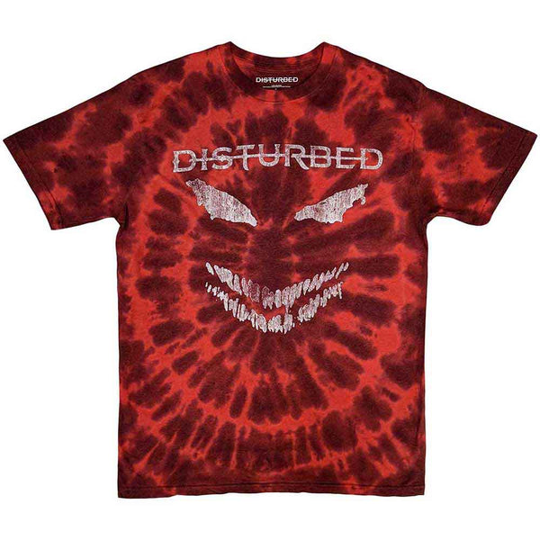 Disturbed | Official Band T-shirt | Scary Face (Dip-Dye)