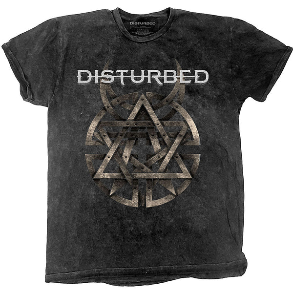 SALE | Disturbed | Official Band T-Shirt | Riveted (Dip-Dye, Mineral Wash)