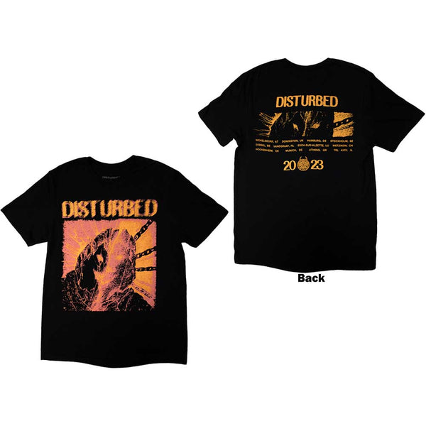 Disturbed | Official Band T-Shirt | European Tour '23 Split Face (Back Print & Ex-Tour)