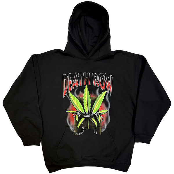 Death Row Records | Official Band Hoodie| Leaf (Black)