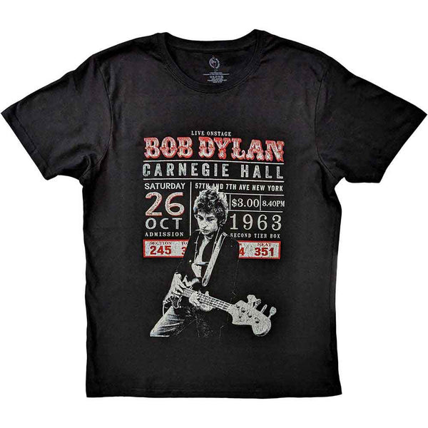 Bob Dylan | Official Band T-Shirt | Carnegie Hall '63