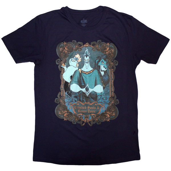Disney | Official T-Shirt | Villains Crushed Souls (Navy Blue)