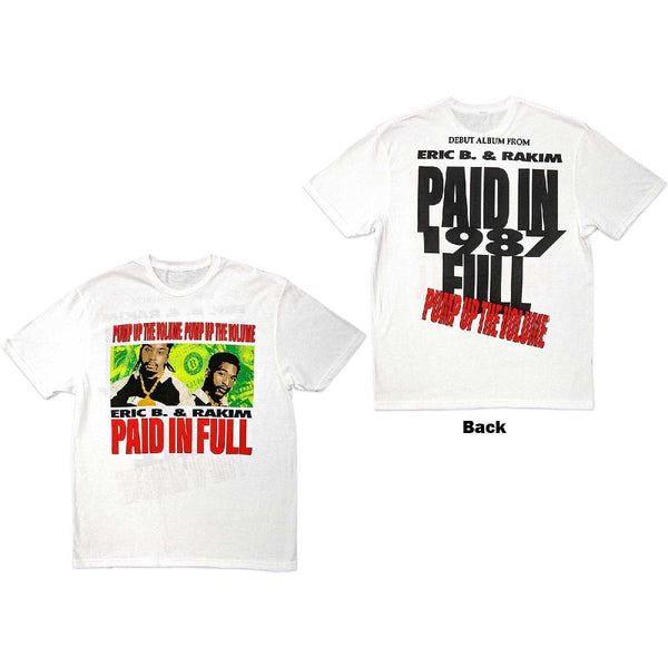 Eric B. & Rakim | Official Band T-Shirt | Pump Up The Volume (Back Print)