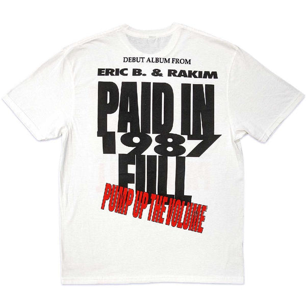 Eric B. & Rakim | Official Band T-Shirt | Pump Up The Volume (Back Print)