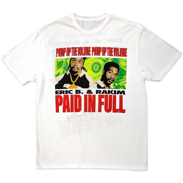 Eric B. & Rakim | Official Band T-Shirt | Pump Up The Volume (Back Print)