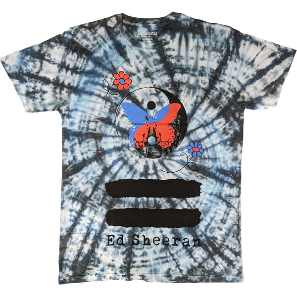 Ed Sheeran | Official Band T-Shirt | Yin & Yang Butterfly (Wash Collection)