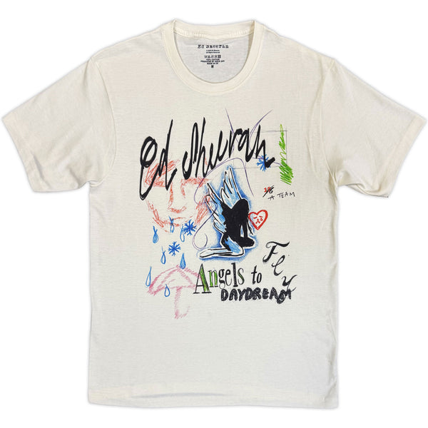 Ed Sheeran | Official Artist T-Shirt | Angels To Daydream (Natural)