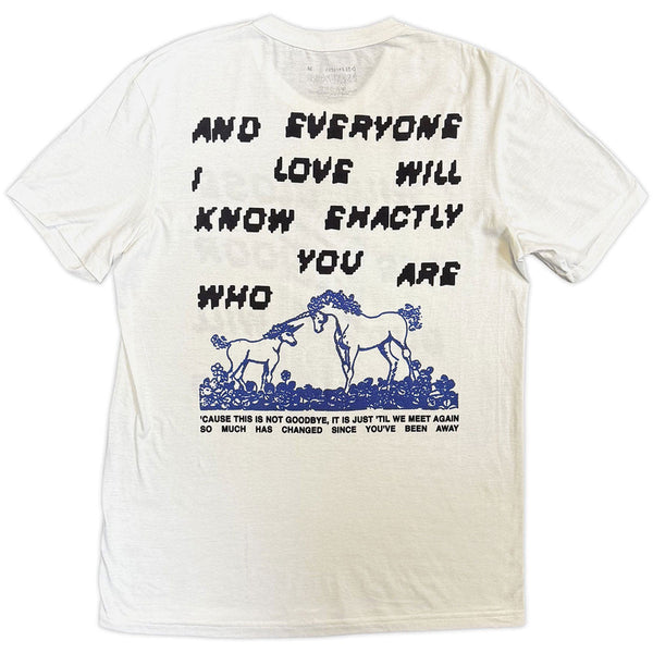 Ed Sheeran | Official Band T-Shirt | Close The Door (White) (Back Print)