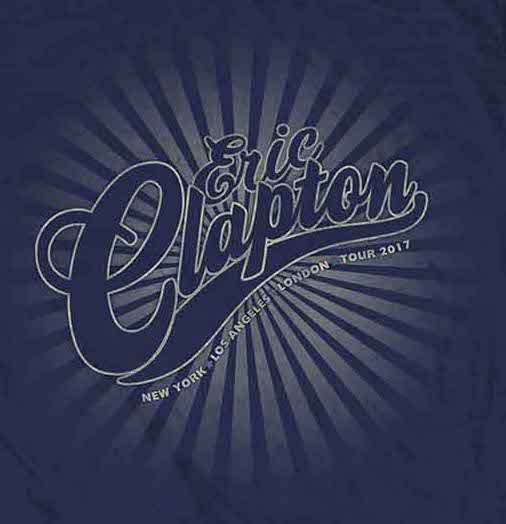 Eric Clapton | Official Band T-shirt | Logo Rays